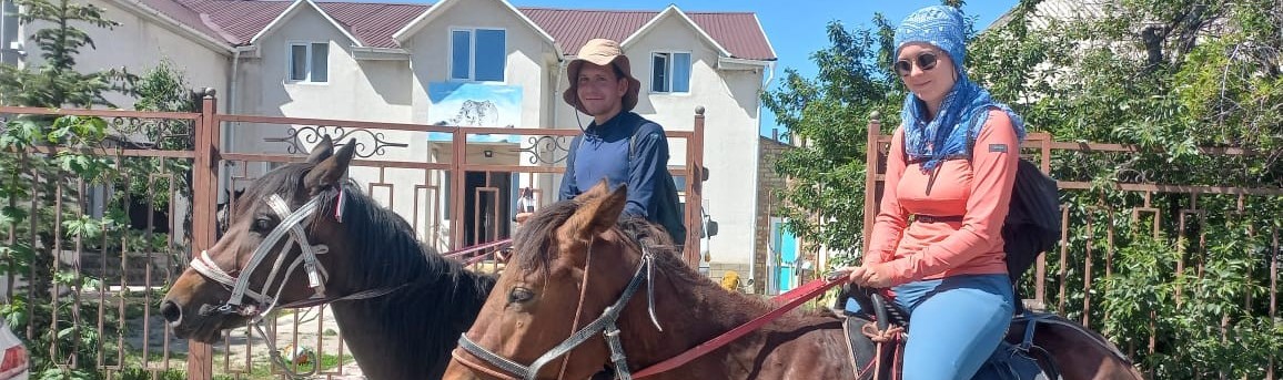 Travellers gathering at Snow Leopard Hostel