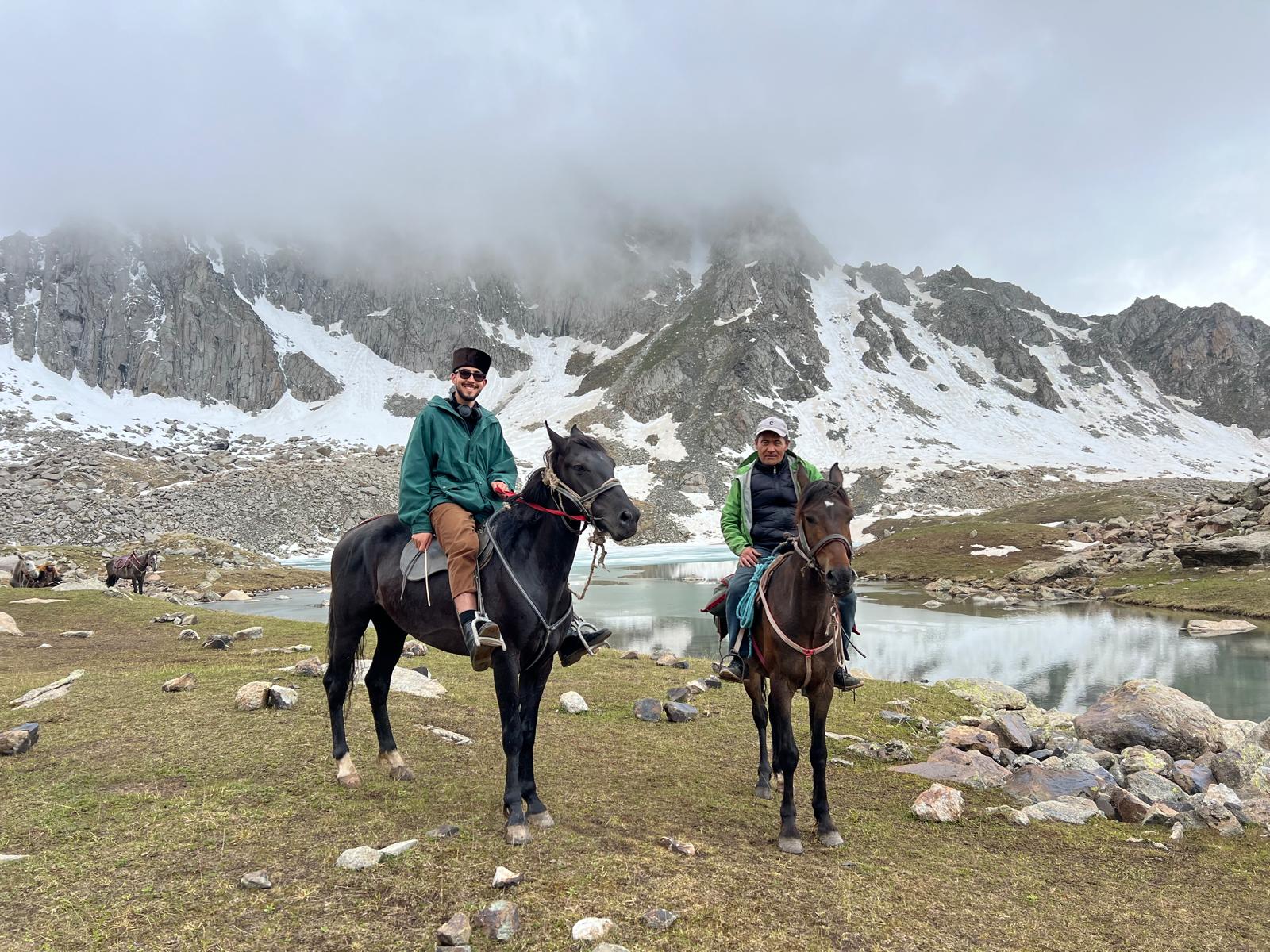 Horse riding to Yrdyk Lakes, Kyrgyzstan