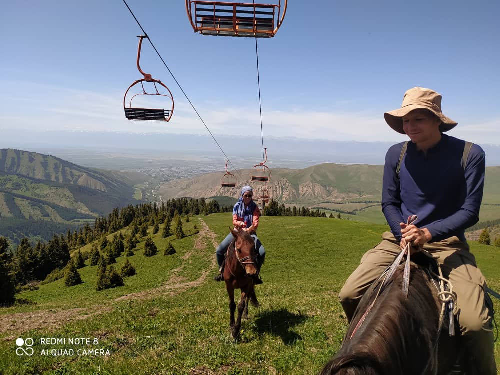 Riding to the Karakol Ski Resort